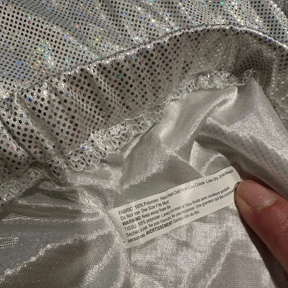 3/$24 Women’s Shiny Sequin Bellbottom Costume Pants - Picture 5 of 6
